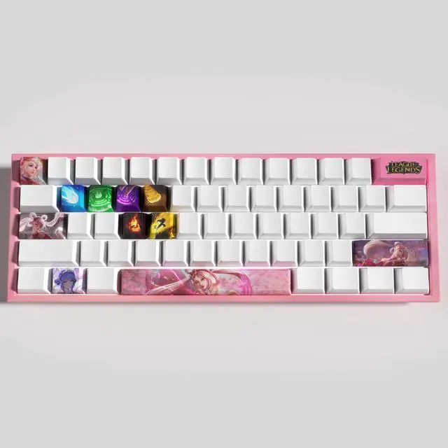 Alt view image 3 of 5 - League of Legends Themed Keycaps Sona Buvelle PBT heat-sublimation keycaps 12 keys OEM high degree