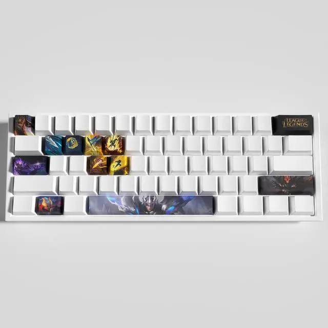Alt view image 2 of 5 - League of Legends Themed Keycaps Jarvan IV PBT heat-sublimation keycaps 12 keys OEM high degree