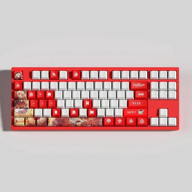Alt view image 2 of 5 - Genshin Impact Themed Keycaps Klee PBT heat-sublimation keycaps 29 keys OEM high degree