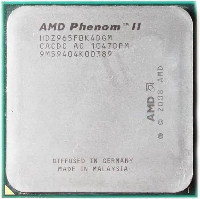 Main image of Phenom II X4 965 45nm Socket AM3 central processing unit (CPU)
