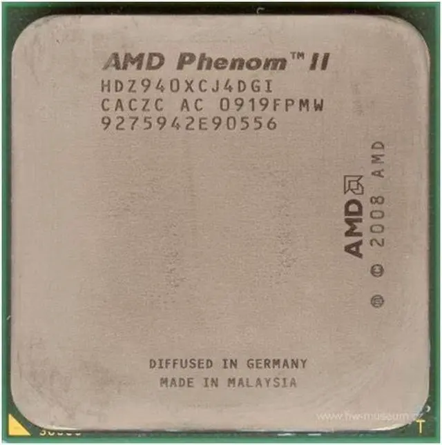 Main image of Phenom II X4 940 45nm Socket AM2+ central processing unit (CPU)