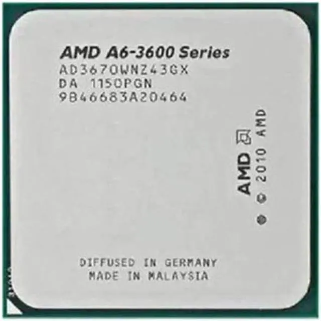 Main image of A6-3670K 32nm Socket FM1 central processing unit (CPU)