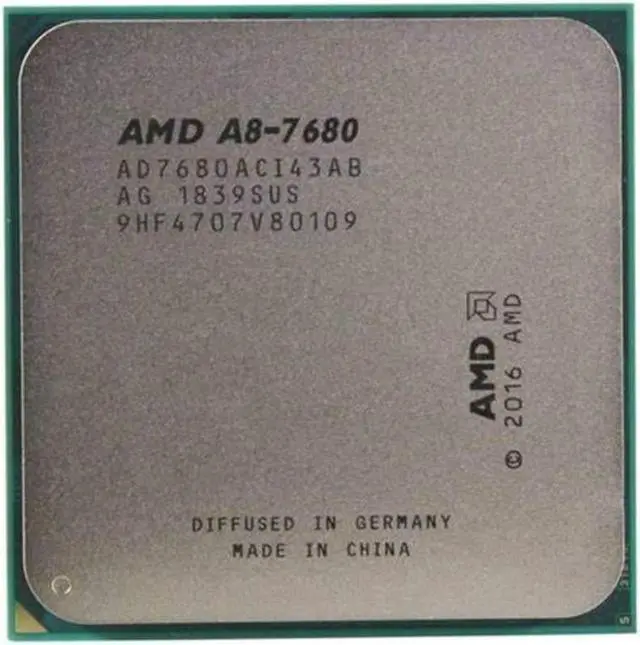 Amd Cpu Amd Apu A8 7680 AMD A8-7680 WITH RADEON™ R7 SERIES PROCESSOR