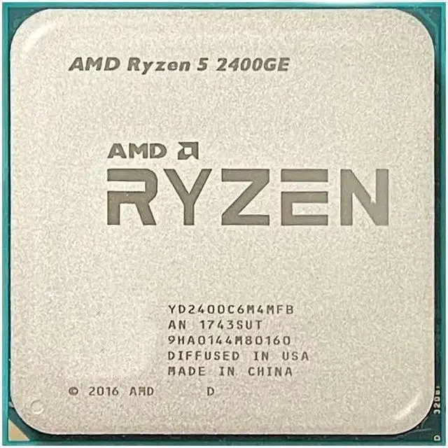 Main image of Ryzen 5 2400GE 14nm Socket AM4 central processing unit (CPU)