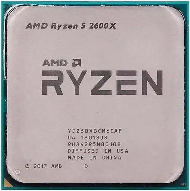 Main image of Ryzen 5 2600X 12nm Socket AM4 central processing unit (CPU)