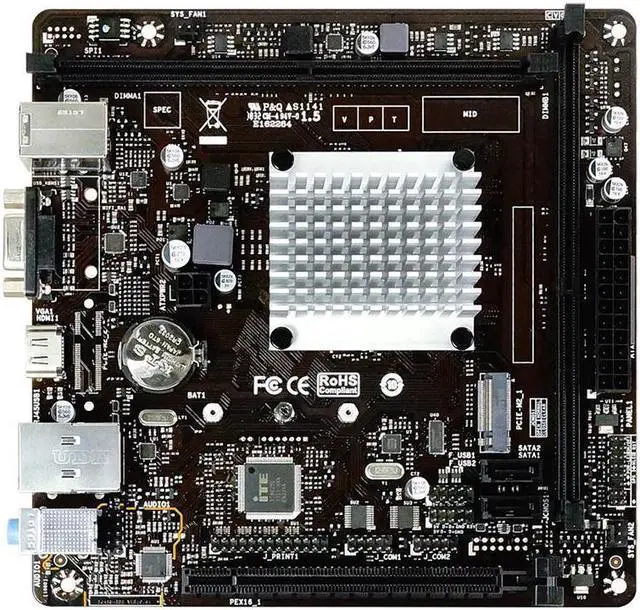 Alt view image 3 of 4 - BIOSTAR J4125NHU Intel J4125 Quad Core Celeron Low Power Processor SATA III (6Gb/s) USB 3.0 HDMI 4K PCIe 2.0 DDR4-2400 MINI-ITX Intel Motherboard