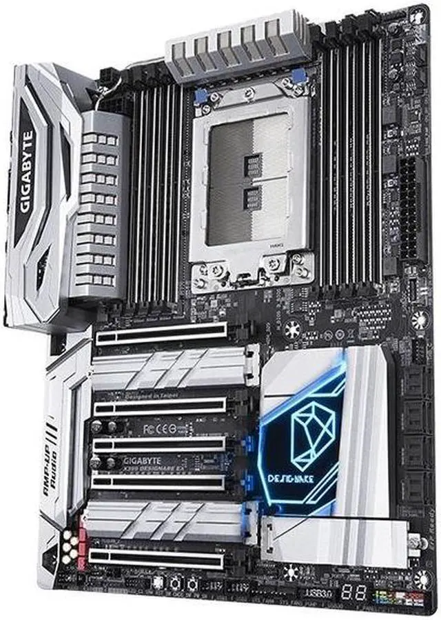 Alt view image 2 of 5 - For Motherboard X399 DESIGNARE EX ATX 8×DDR4 DIMM Socket TR4 PCI-E 3.0