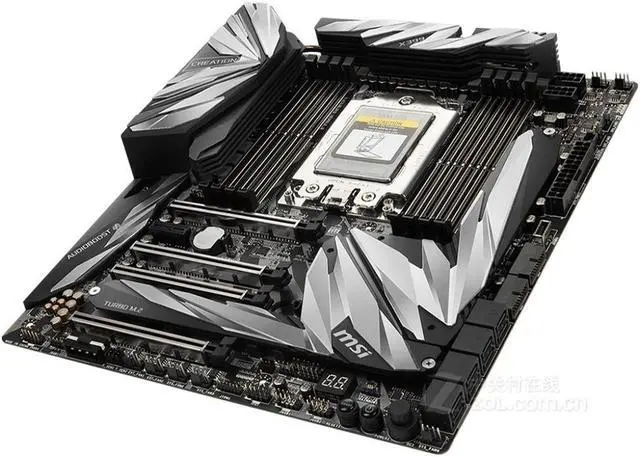 Alt view image 3 of 4 - For Motherboard MEG X399 CREATION E-ATX 8×DDR4 DIMM Socket TR4 128GB PCI-E 3.0