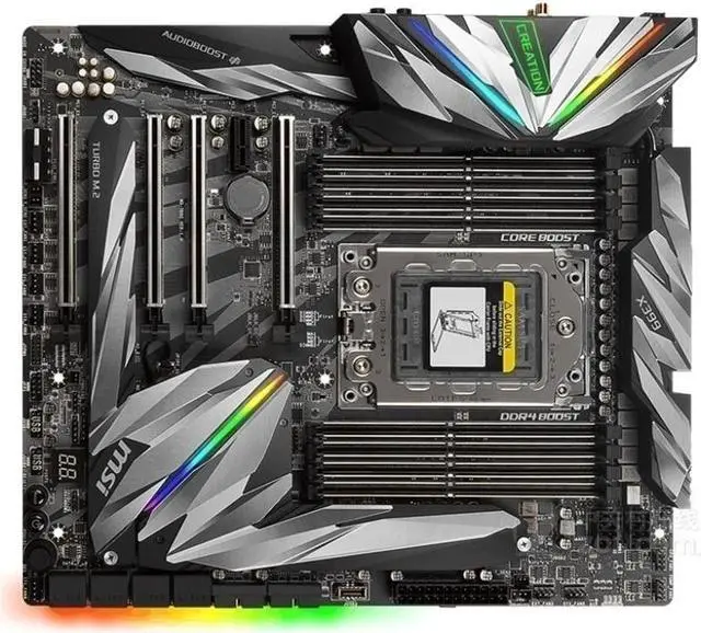 Main image of For Motherboard MEG X399 CREATION E-ATX 8×DDR4 DIMM Socket TR4 128GB PCI-E 3.0