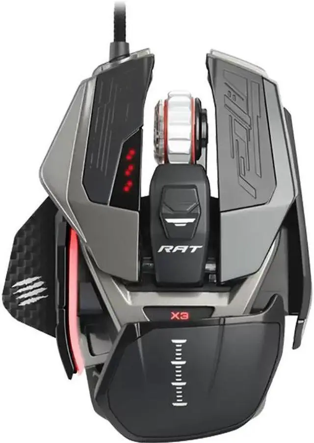 Alt view image 2 of 3 - madcatz RATPROX3 Normal Edition Gaming Wired Mouse + Mouse Pad Special Customized Metal Alien Cytec