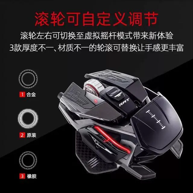 Main image of madcatz RATPROX3 Normal Edition Gaming Wired Mouse + Mouse Pad Special Customized Metal Alien Cytec