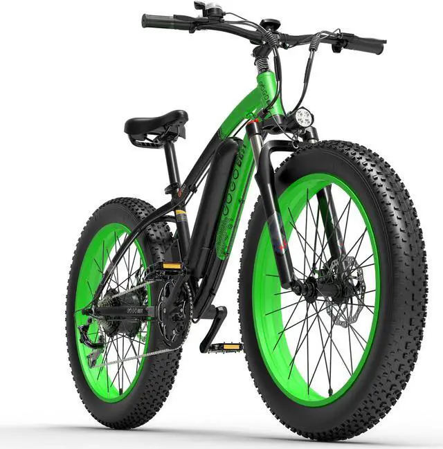 Alt view image 2 of 7 - GOGOBEST Electric Bike GF600 Electric Mountain Bike 1000W 26" Fat Tires Commuter Ebike, Adults Electric Bicycle, Shimano 21 Speed, Suspension Fork Hydraulic Brakes