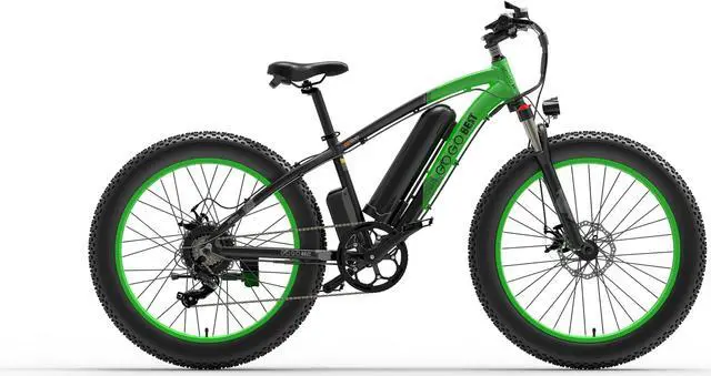 Main image of GOGOBEST Electric Bike GF600 Electric Mountain Bike 1000W 26" Fat Tires Commuter Ebike, Adults Electric Bicycle, Shimano 21 Speed, Suspension Fork Hydraulic Brakes