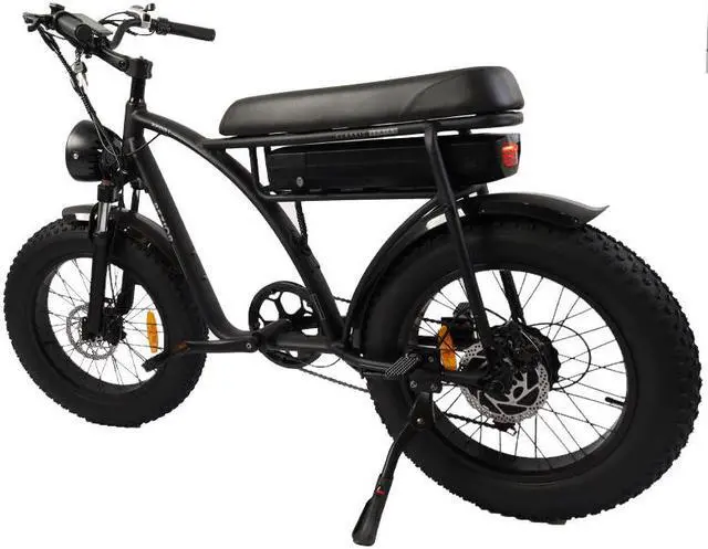 Alt view image 5 of 7 - Bezior Electric Bike XF001 for Adults, 20" x 4.0 Fat Tire Electric Bicycle, 1000w Motor 48V 12.5Ah Removable Lithium Battery, 28MPH Snow Beach Mountain E-Bike Shimano 7-Speed Gear Ebikes