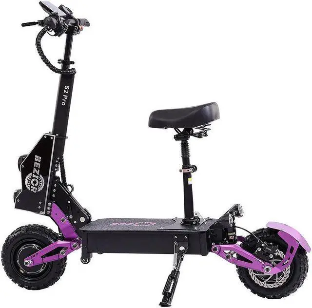 Alt view image 2 of 7 - Bezior S2 Pro Folding Electric Scooter 2400W Motor 48V 23Ah Battery 11in Tyre Disc Brake Load 120Kg