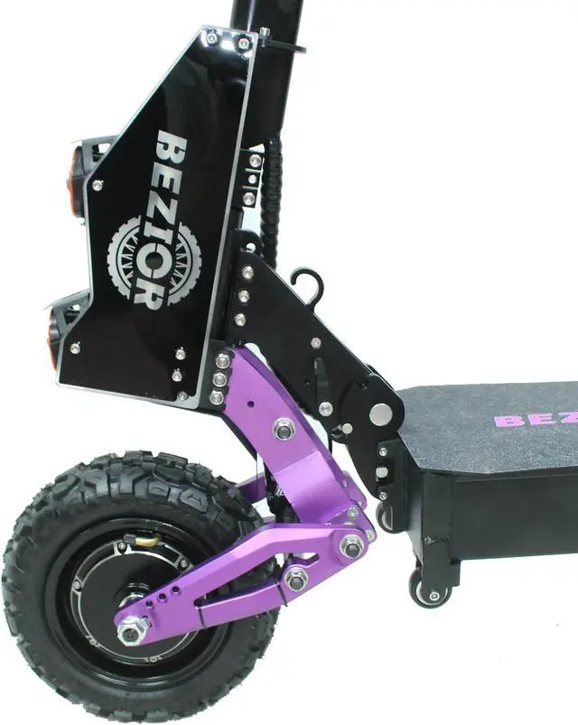 Alt view image 7 of 7 - Bezior S2 Pro Folding Electric Scooter 2400W Motor 48V 23Ah Battery 11in Tyre Disc Brake Load 120Kg