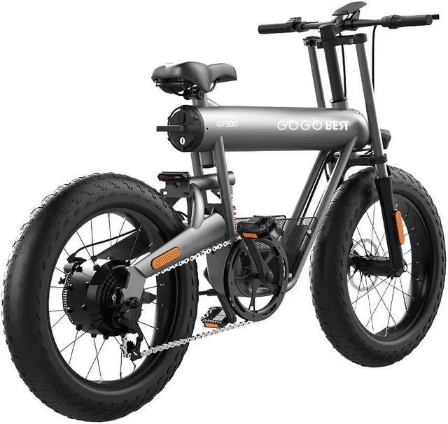 Alt view image 2 of 7 - GOGOBEST 20" Fat Tire Electric Bike GF500,750W 48V 20AH Electric Mountain Bike 28 MPH for Adults Front Fork Suspension & Shock Absorber Shimano 7-Speed 3 Riding Modes