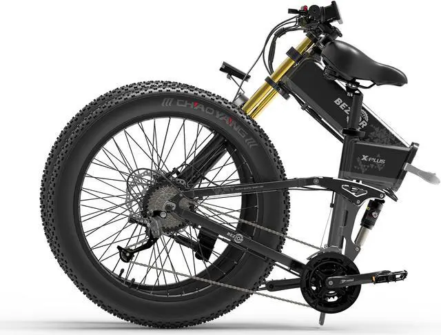 Alt view image 5 of 5 - BEZIOR-X Plus Foldable Electric Bicycle, 26-Inch Wheels, 48V, 1500W, Maximum Speed 40Km/h, Load 200Kg, Hydraulic Disc Brake