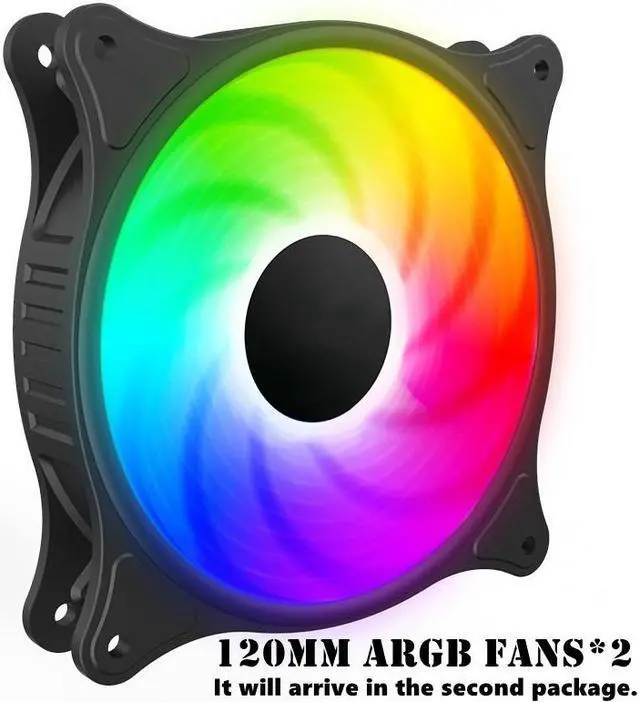 Alt view image 2 of 7 - ALAMENGDA BD-1 Airflow ATX Mid-Tower Case, Multi-HDD Drive Server Case, Support ATX/ITX/M-ATX Motherboard, 3 SSD Positon, with 10 HDD Brackets-Black with 120mm*2 RGB Fans