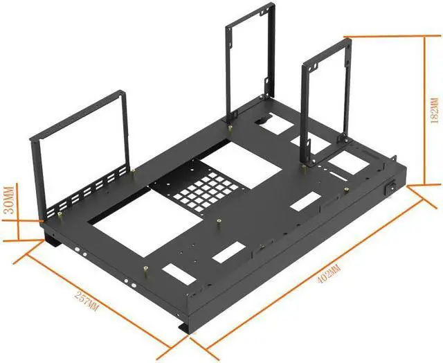 Alt view image 3 of 7 - ALAMENGDA Open Computer Case,Open Air Pc Case, Motherboard AccessoriesTest Stand, DIY Pc Test Bench (M-ATX)