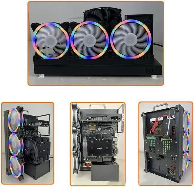 Alt view image 6 of 7 - ALAMENGDA Open Computer Case,Open Air Pc Case, Motherboard AccessoriesTest Stand, DIY Pc Test Bench (M-ATX)