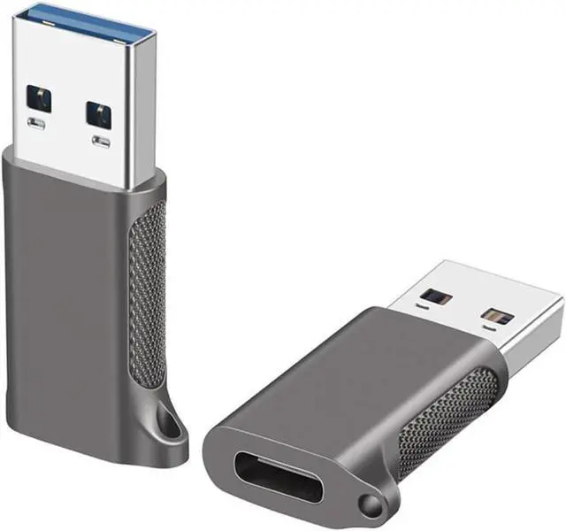 Main image of USB 3.2 Type C to USB-A Adapter Gen 2 Double Side 10Gbps USB C Female to USB Male Converter Support Data Transfer,C-Type Headerset Audio and Fast Charging USB-C Adapter - 1 Piece