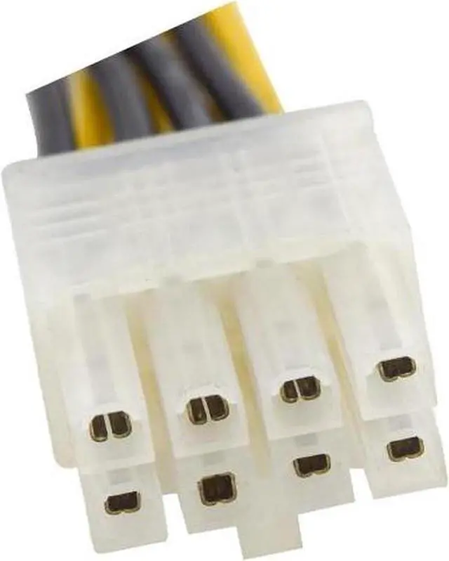 Alt view image 3 of 4 - CPU P4 4 Pin to EPS 8 Pin Power Adpater, PSU CPU 4Pin to Motherboard 8-Pin Converter Cable, ATX P4 to EPS 8pin Power Cord - 6 inches