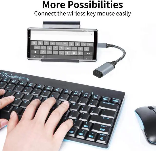 Alt view image 7 of 7 - USB C to USB 3.0 Adapter [2 pack], USB-C to USB Adapter, USB Type-C to USB,Thunderbolt 3 to USB Adapter OTG Cable for Macbook Pro/Air 2020/2018,iPad Pro 2020,Galaxy S20 S20+,Google and More