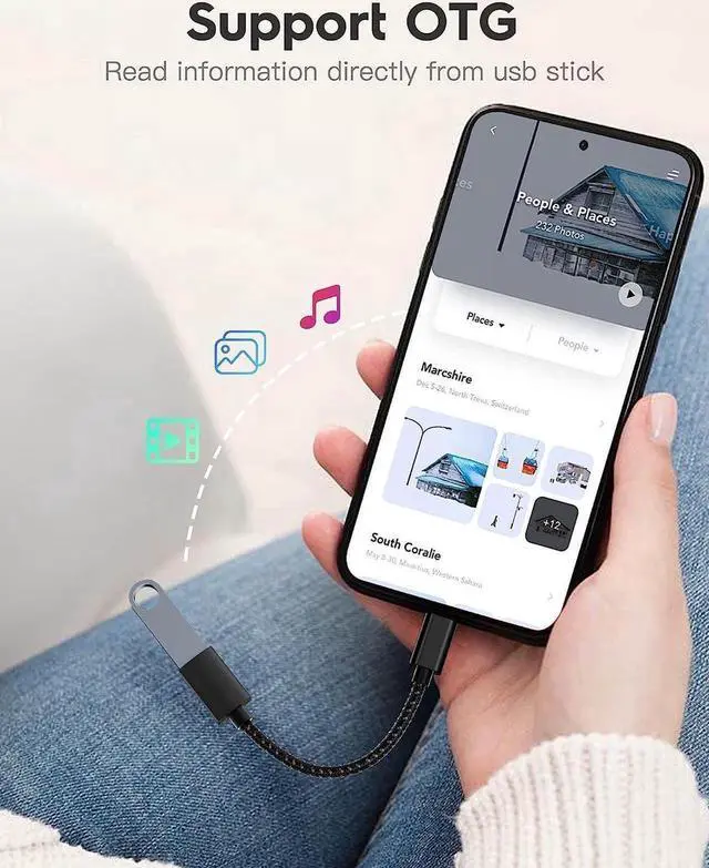 Alt view image 6 of 7 - USB C to USB 3.0 Adapter [10Gbps], [2 Pack] USB Type C Male to USB3.1 USB3.2 Female, Thunderbolt 3/4 to USB Female Adapter OTG Cable for Mac-Book Pro/Air 2022 2020,Tablet PC, Smartphones