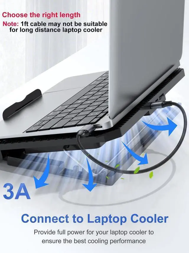 Alt view image 7 of 7 - [2 Pack] USB 3.0 A to A Male Cable 10FT+10FT, USB 3.0 to USB 3.0 Cable, USB A Male to Male Cable Double End USB 3.0 Cord Compatible with Hard Drive Enclosures, DVD Player, Laptop Cool (3M)