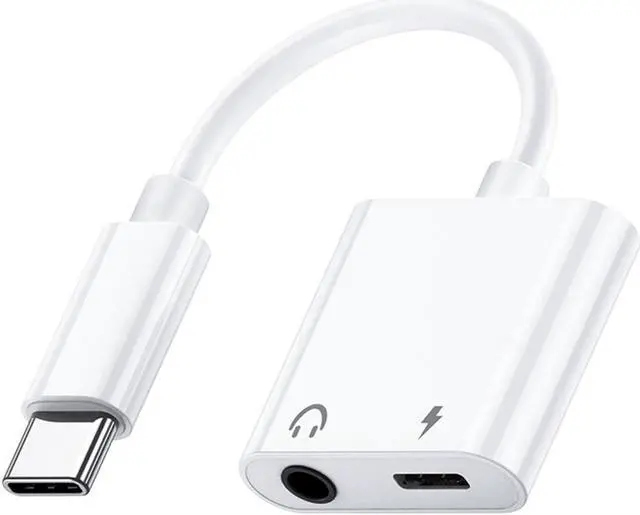 Main image of USB C to 3.5mm Headphone Jack Adapter,Type C Fast Charge with Audio Aux Splitter Earphone Adaptor Compatible with Pixel , All Phones with Type C Interface
