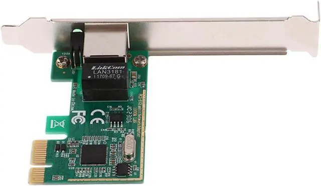 Alt view image 2 of 7 - 1Set 10/100/1000Mbps Gigabit Ethernet PCI Express PCI-E Network Card RJ-45 LAN Adapter Converter Network Controller