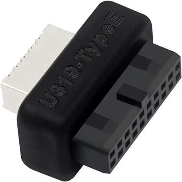 Main image of USB 3.0 / 3.1 Gen 2 IDC 20Pin to USB 3.1/3.2 Type-E A-Key Motherboard Internal USB Header Adapter Converter for Type C Front Panel Chassis Bracket (Straight Type-180 degree)
