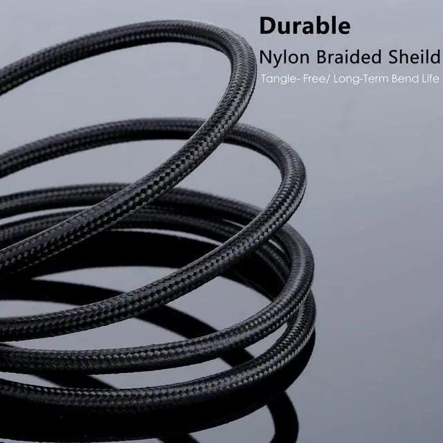 Alt view image 7 of 7 - [2 PACK, 6.6ft] USB Extension Cable, USB 3.0 Extension Cable, USB Type A Male to Female Extender Cord, Nylon Braided Extender Cable with Gold-Plated Connector for USB Flash Drive/Hard Drive/Printer
