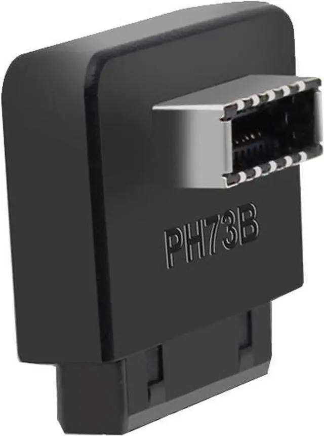 Alt view image 3 of 4 - USB 3.0 / 3.1 Gen 2 IDC 20Pin to USB 3.1/3.2 Type-E A-Key Motherboard Internal USB Header Adapter Converter for Type C Front Panel Chassis Bracket (Reverse Type-90 degree)