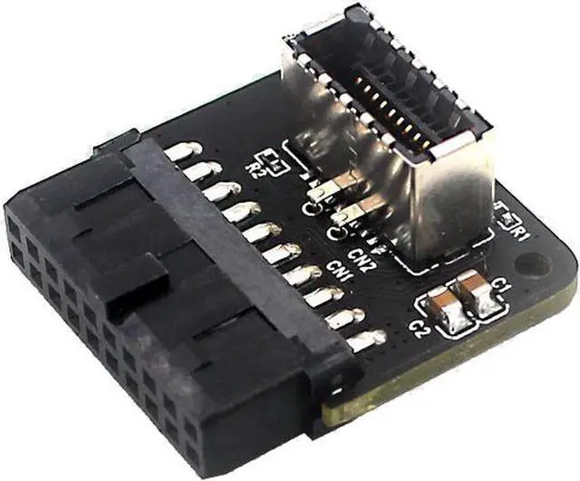 Main image of Motherboard USB 3.0 Internal 20/19 Pin Header to Type-E A-Key USB 3.1 20 Pin Type C Front Panel Header Mount Adapter (Standard Type)