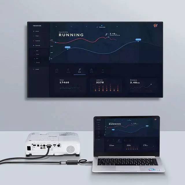 Alt view image 4 of 6 - USB to VGA Adapter for Monitor MacBook VGA to USB 3.0/2.0 Converter 1080P Multi-Display Video Cable for Laptop Desktop PC to Monitors Projector TV. (Not Support Chromebook)