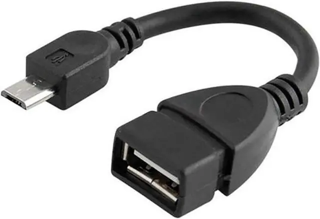 Alt view image 2 of 4 - 2 Pack USB 2.0 OTG Cable,Micro USB to USB Adapter, On The Go Adapter Micro USB Male to USB Female for Samsung S7 S6 Edge S4 S3, LG G4,Android Devices (Black)