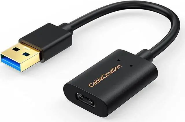 Main image of USB3.1 USB C Female to USB Male Adapter Cable 5Gbps CableCreation USB to USB C Adapter USB C to A Adapter Female USB C Adapter for Laptops Oculus Quest Link Logitech StreamCam Other USB-A Devices