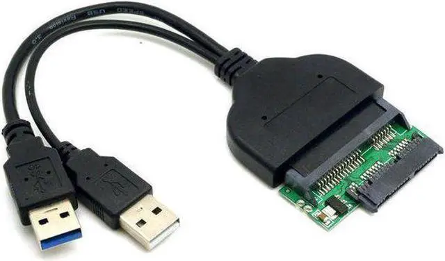 Alt view image 3 of 3 - 1set USB 3.0 to SATA 22Pin & SATA to Micro SATA Adapter for 1.8" 2.5" Hard Disk Driver With Extral USB Power Cable
