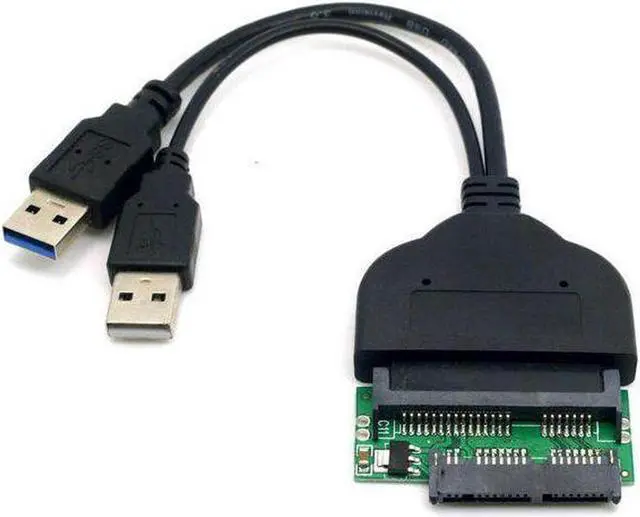 Main image of 1set USB 3.0 to SATA 22Pin & SATA to Micro SATA Adapter for 1.8" 2.5" Hard Disk Driver With Extral USB Power Cable