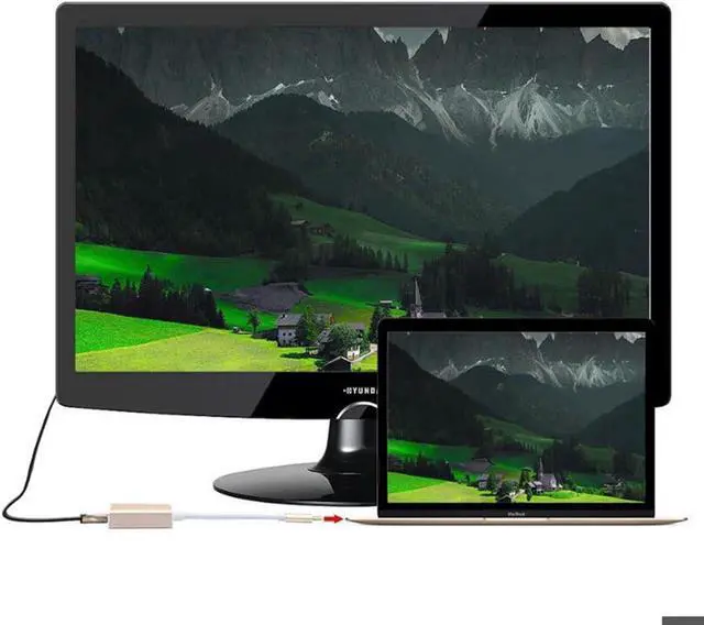 Alt view image 6 of 6 - USB C to HDMI adapter 4K cable, Type C to HDMI multi-port AV converter with USB 3.0 charging port, suitable for MacBook Pro 13/15 (Thunderbolt 3)/Chromebook Pixel/XPS13/Samsung Galaxy S10/S9/S8 Plus