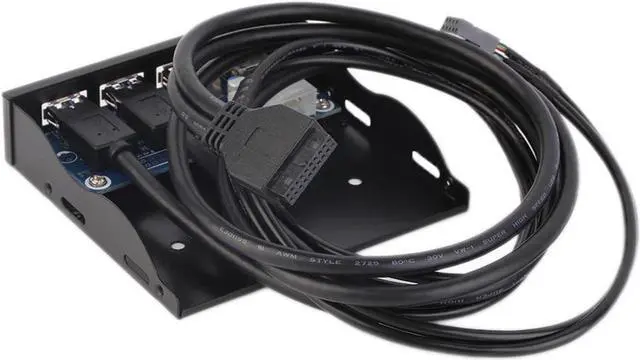 Alt view image 2 of 6 - PC Case 3.5 inch front panel 4 Ports USB Hub,2 Ports USB 3.0 & 2 Ports USB 2.0,2ft USB Type A Female to motherboard Adapter Cable