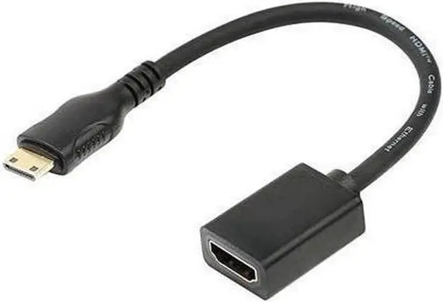 Main image of Mini HDMI to HDMI Adapter Mini HDMI to HDMI Cable 4K×2K for DSLR CameraLaptop Camcorder Tablet and Graphics Video Card