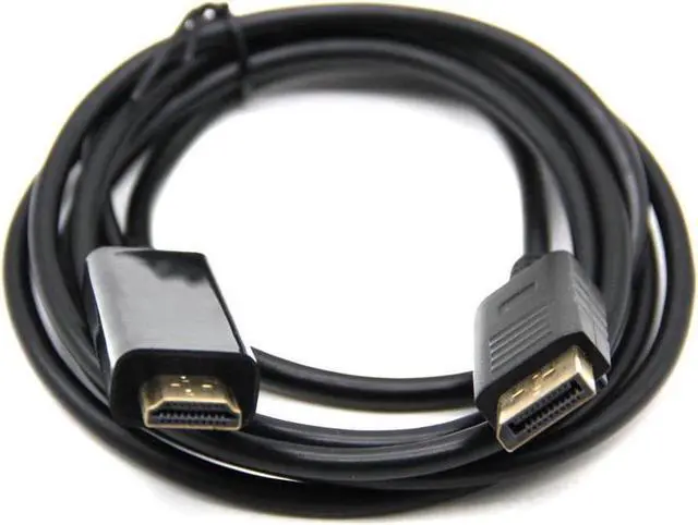 Alt view image 3 of 3 - DisplayPort to HDMI-compatible Cable 1.8M 1080P Display Port DP Cable for Connecting Laptop to HDTVs Projector