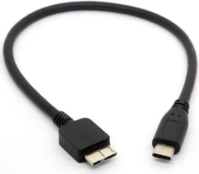 Main image of USB C to Micro USB Cable, USB 3.1 Type C to Micro B (Micro USB) for WD My Passport HDD Hard Disk (50 cm) 0.5m