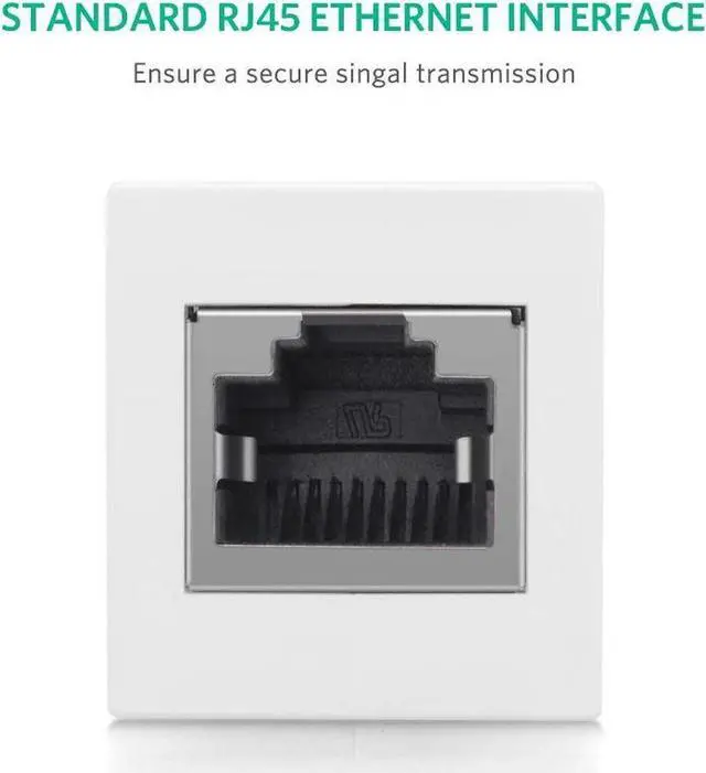 Alt view image 5 of 7 - RJ45 Female To Female Network Ethernet LAN Splitter Connector Transfer Head RJ45 Adapter Coupler for Cat7 Cat6 Cat5e(5-pack White)