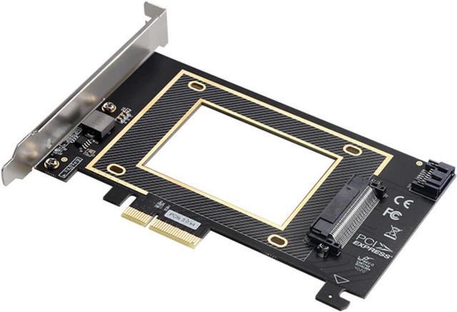 Alt view image 2 of 3 - PCIE Riser PCI Express X16 to U.2 SFF8639 Adapter NVMe SSD Expansion Card U.2 SAS SSD SATA 7+15 SSD 2.5-Inch Solid State