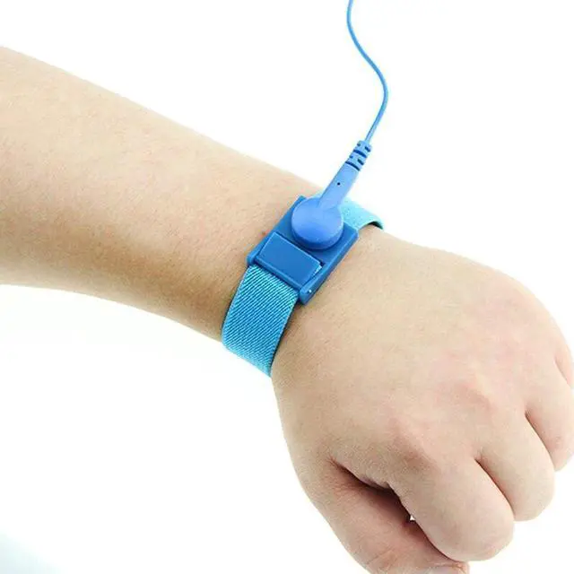 Alt view image 4 of 6 - Aomoproing  Anti Static ESD Wristband Wrist Strap spyderco Discharge Cables with Clip For Sensitive Electronics Repair Work Tools