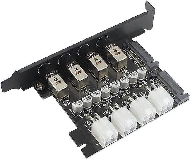 Main image of SATA Power Switch Module for 2.5 inch/3.5 inch HDD/SSD, Hard Drive Disk Selector, Controls up to Four HDDs, Intelligent Control Hard Disk Manage with Full-profile PCI Slot Cover